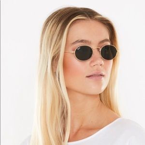 Authentic Ray Ban Oval Flat Lenses